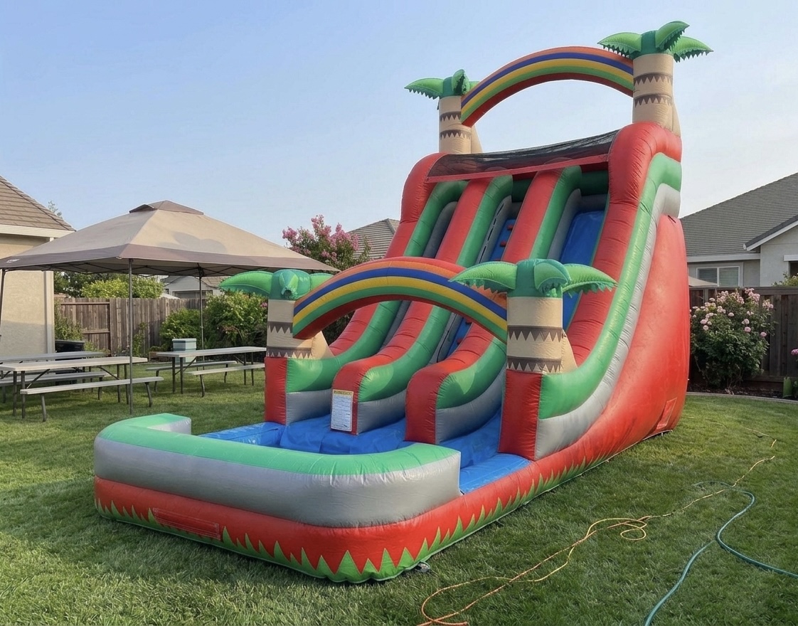 18ft Tropical Palm Double Blast Lane