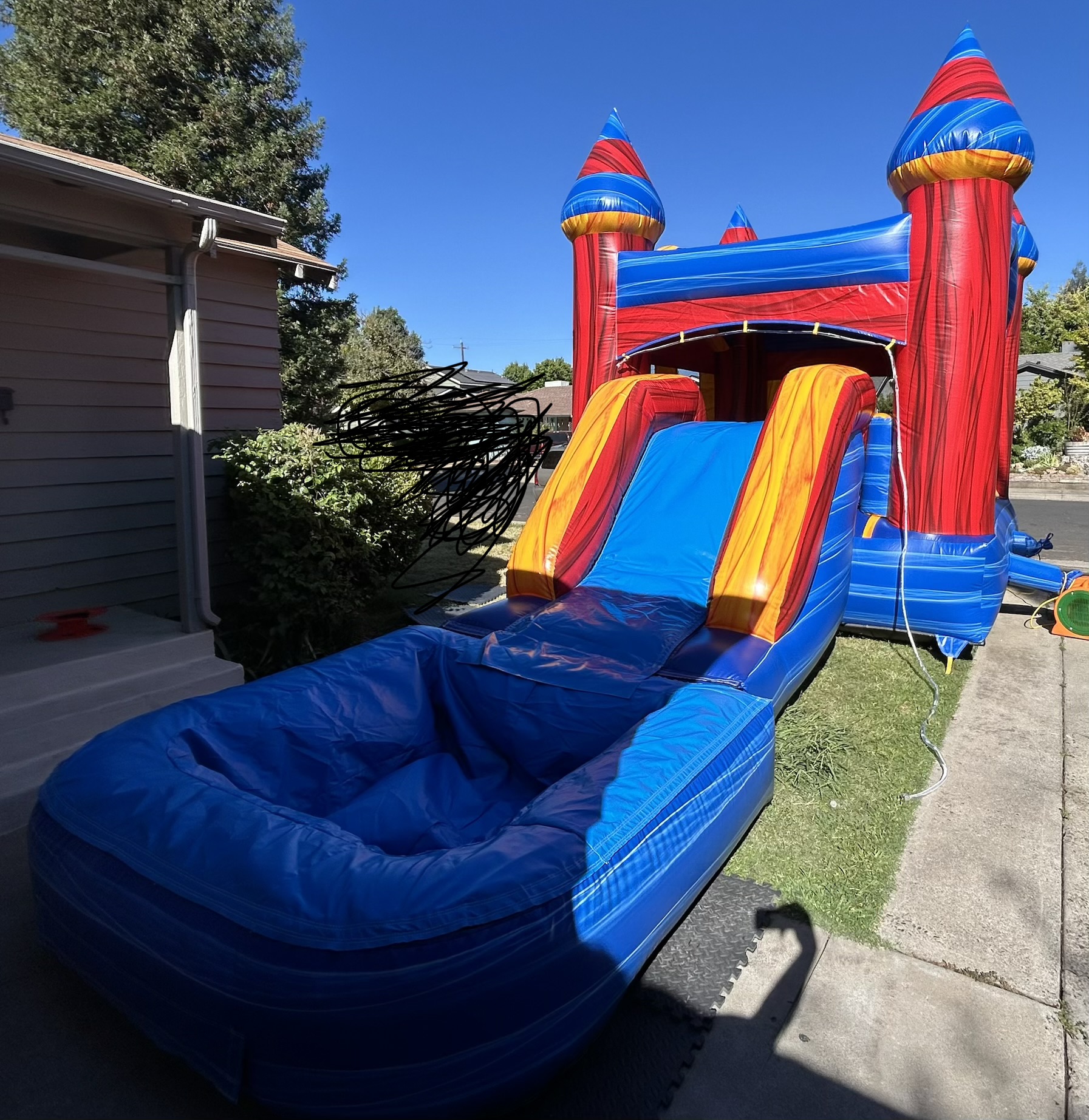 Lava Rocket Bounce House & Slide Combo