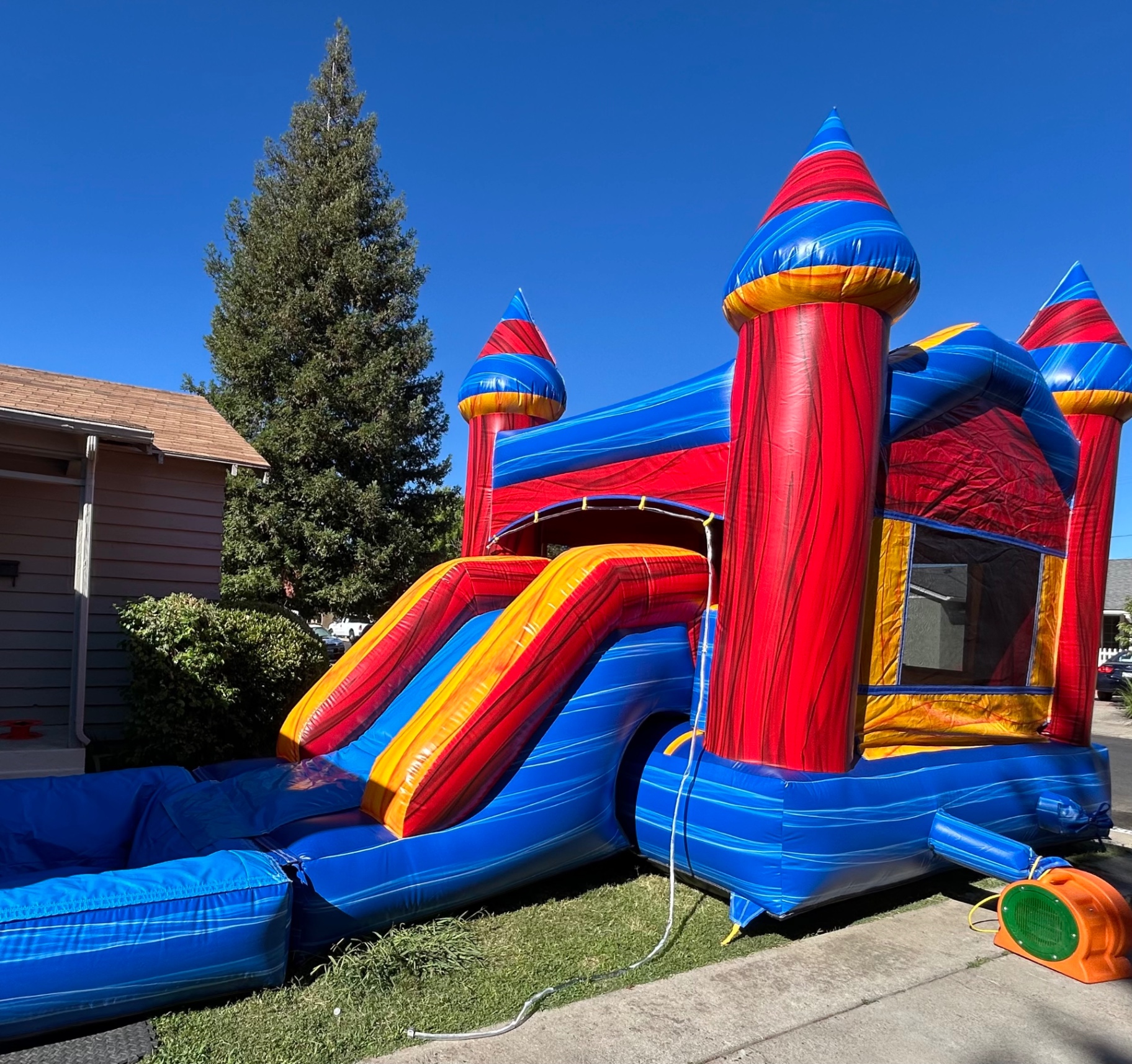 Lava Rocket Bounce House & Slide Combo